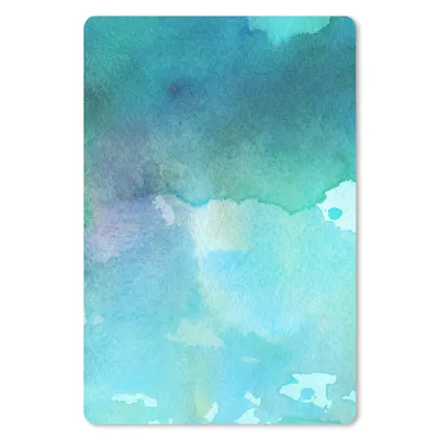 Produktbild von MuchoWow® Mauspad Mousepad Aquarell - Grün - Blau 40x60 cm - Mousepads - Maus Mat - Pad - Mausunterlage - Schreibtisch Accesoire