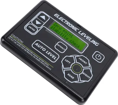 Zdjęcie produktu dla System automatycznego poziomowania RV 421484 Panel dotykowy Elektroniczny panel sterowania z przyciskiem do sprzęgu siodłowego Lippert i przyczepy turystycznej