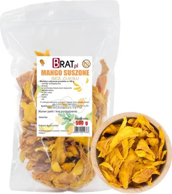 Zdjęcie produktu dla Mango suszone bez cukru 500g