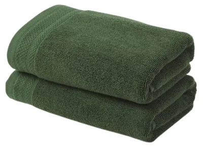 Obrázok produktu pre Sada uterákov Westwing, zelená, bavlna, 600 g/m², 2 ks, 30 x 50 cm