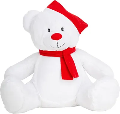 Immagine prodotto di Mumbles MM573 | Orsetto Zippie di Natale - Colore: Bianco/Rosso - Taglia: L