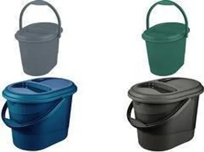 Obrázek produktu pro keeeper koš na bioodpad "elsa", s víkem, oválný, barva grafit: ekografit, 13 litrů, materiál: PP/regranulát, - 1 kus (1180483300000)