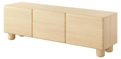 Produktbild von TV-Lowboard aus Holz 150cm OLMO dreitürig für das Wohnzimmer in Vicenza-Eiche