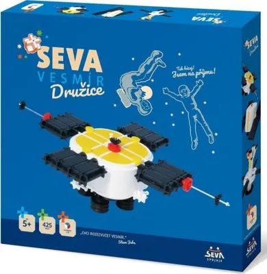 Obrázok produktu pre SEVA Space Satellite plastová stavebnica 425ks v krabici 35x33x5cm
