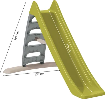 Produktbild von Rutsche Wasserrutsche Kinder Spielzeug 2in1 lime freistehend Rutschlänge 170 cm