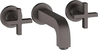 Produktbild von hansgrohe Fertigmontageset Axor Citterio UP-3-Loch-Waschtischarmatur, m Kreuzgr., brush. bla vc