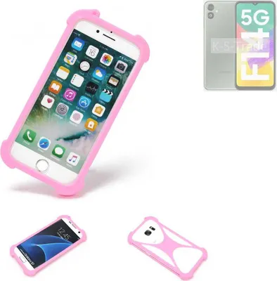 Produktbild von K-S-Trade Handy Hülle kompatibel mit Samsung Galaxy A14  Schutz Hülle Bumper Silikon Schutz Hülle Cover Case Silikoncase Silikonbumper TPU Softcase