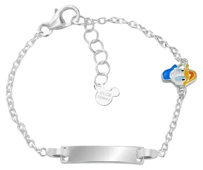 Produktbild von Armbanden   Mit Platte Disney Silber   Kollektion Donald Duck And Daisy - kind