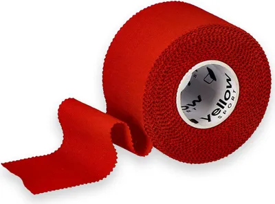 Produktbild von yellowSPORT yellowSPORTS TAPE - Steifes Band zum Abkleben - 3,8 cm x 9,1 m - Rot - 1 St.
