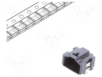 Image de 1 connecteur : bornier, femelle, 48V, référence 10142344-106KLF. Autres connecteurs