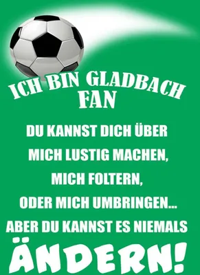 Produktbild von vianmo Holzschild 40x30 cm ich bin Gladbach Fan Fussball