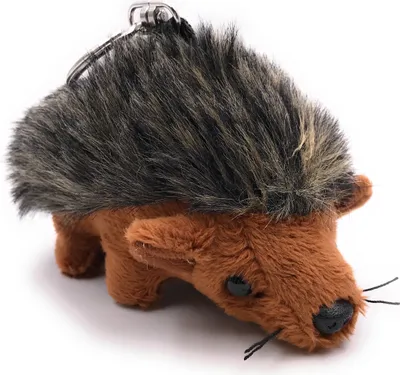 Produktbild von Onwomania Plüsch / Kuschel / Stoff Tier Schlüsselanhänger Igel braun 13 cm