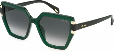 Imagen del producto de Gafas de sol para mujer, modelo SPLP46, color verde opalino brillante, dimensiones 55/18/140