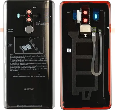 Produktbild von Rückseite für Huawei Mate 10 Pro (BLA-L29), Schwarz