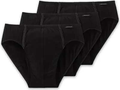 Produktbild von SCHIESSER Essential Herren Slips Supermini 3er Pack Uni schwarz Größe 6 (Gr. L)