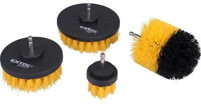 Obrázok produktu pre EXTOL CRAFT sada 4 čistiacich kefiek na vŕtačky, stopka 1/4"*25 mm