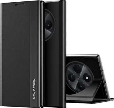 Obrázek produktu pro Pouzdro pro Xiaomi Redmi 14C, MagnetickéPolyuretanKožené Pouzdro s Funkcí Stojánku černé