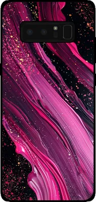 Produktbild von Smartphonica Telefon Fall geeignet für Samsung Galaxy Note 8 mit Marmor Druck - TPU zurück Abdeckung Fall Marmor Design - lila rosa
