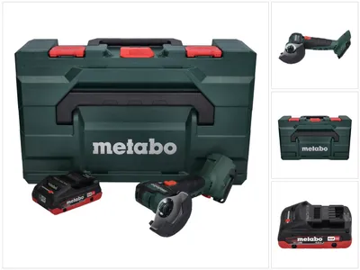 Image de Metabo Meuleuse d'angle sans fil CC 18 LTX Brushless + 1x Batterie 4,0Ah + Coffret de transport MetaLoc - sans chargeur
