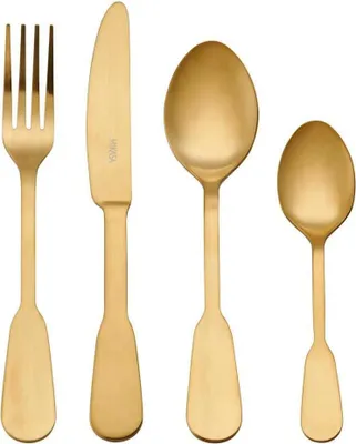 Immagine prodotto di Mikasa Menaje Soho Set di posate 16 pezzi Golden Golden Taglia unica
