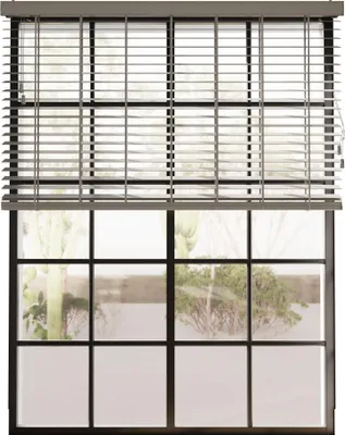 Produktbild von Cocoon Bambus Jalousien 75 x 130 cm - 50 mm Lamellen für Innen - Grau