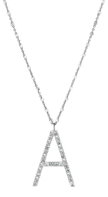 Immagine prodotto di Collana d'argento con zirconi bianchi