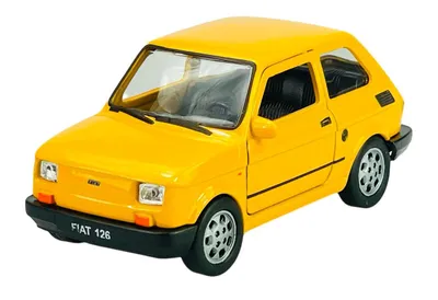 Produktbild von Welly Fiat 126P Gelb 1:34-1:39 Die Cast Metall Modell Neu im Kasten 42372