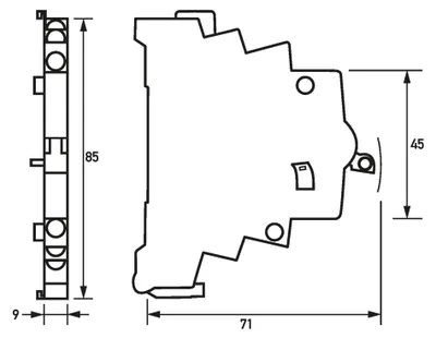 Immagine prodotto di DOEPKE&CO. Interruttore ausiliario 1S 1Ö Interruttore ausiliario 10A