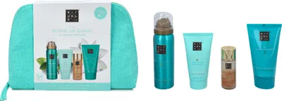 Produktbild von Körpercreme 70ml/Körperschimmeröl 30ml/Kühlendes After Sun Duschgel 50ml/Schäumendes Duschgel 50ml Rituals Karma Set