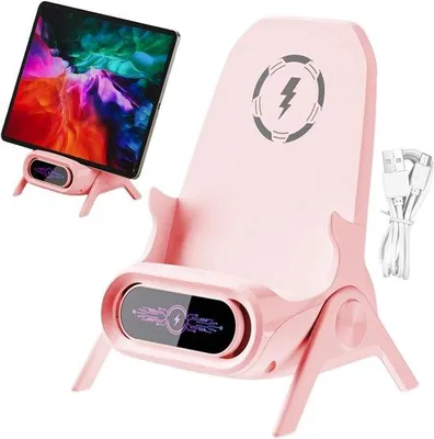 Obrázek produktu pro Nabíjecí stanice pro mobilní telefony – Magnetické držáky na telefony pro bezdrátové nabíjení, přenosná nabíjecí stanice pro smartphony