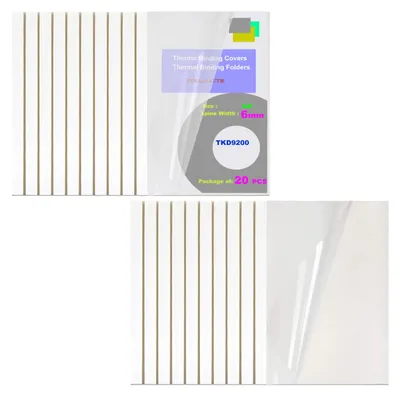 Productafbeelding van TUKA-i-AKUT [100x A4 6mm] Thermobindermap A4, rugbreedte 6 mm, 100 stuks