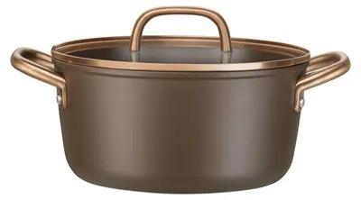 Produktbild von Zwilling Milano Kochtopf mit Glasdeckel 24 cm Braun
