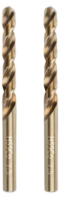 Image de Ensemble de forets en carbure de cobalt, 7,5 mm, 2 pièces, acier rapide HSS M35, tige droite, pour acier inoxydable, métal et bois