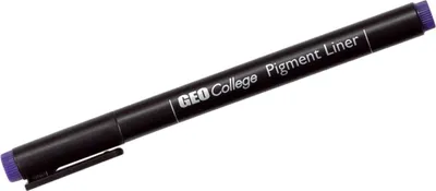 Produktbild von Pigmentliner Geocollege 0,1mm schwarz Packung mit 10 Stück