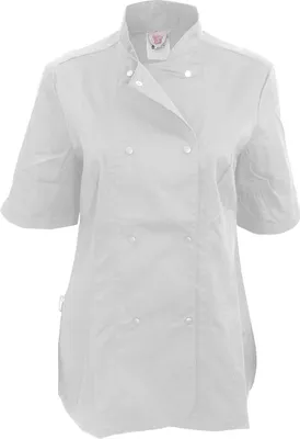 Produktbild von Dennys Damen Kurzarm Chef Jacke (2 Stück/Packung) BC4307 (XL) (Weiß)