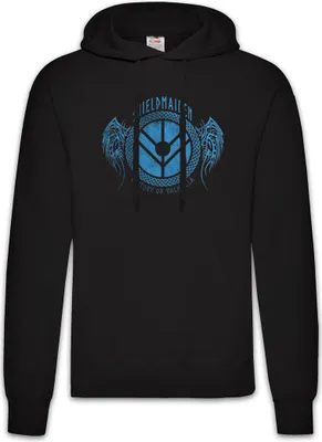 Produktbild von Urban Backwoods Shieldmaiden I, Herren Hoodie, Farbe: Schwarz, Größe: L