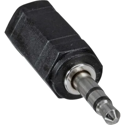 Produktbild von InLine Audio Adapter, 2,5mm Klinke Buchse an 3,5mm Stecker, Stereo, 2.5mm jack female, 3.5mm, Schwarz