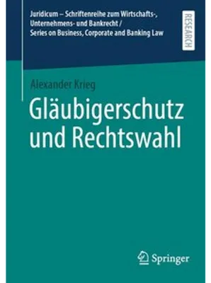 Produktbild von Gläubigerschutz und Rechtswahl
