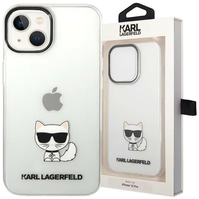 Produktbild von Karl Lagerfeld Klhcp14Mcttr Iphone 14 Plus 6.7"" Hardcase Przeźroczysty/Transparent Choupette Body