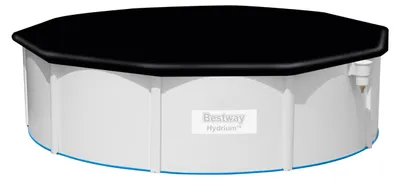 Productafbeelding van Bestway® PVC-afdekzeil, diameter 493 cm, zwart, rond