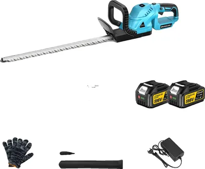 Obrázok produktu pre Elektrické nožnice na živý plot, bezkefový motor, dobíjateľná batéria, 2 batérie