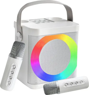 Zdjęcie produktu dla Mumuwind Zestaw Do Karaoke Głośnik Bluetooth Przenośny 2 Mikrofony Led Rgb
