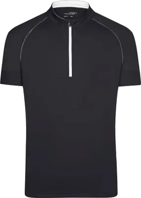Obrázek produktu pro Sportovní cyklistické tričko pro muže, barva černá/bílá, velikost S