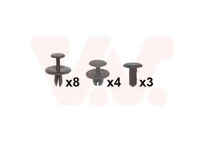 Produktbild von VAN WEZEL Montagesatz Motorhaube 4028797 Vorne passend für PEUGEOT 206 Schrägheck (2A/C)