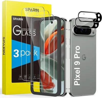 Produktbild von SPARIN Panzer Schutzfolie für Google Pixel 9 Pro mit Montagerahmen