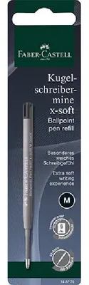 Produktbild von Faber-Castell Kugelschreibermine x-soft M schwarz Blister