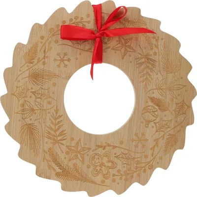 Produktbild von Bambustablett für Snacks BELLUNE Weihnachtskranz, Ø 30 cm