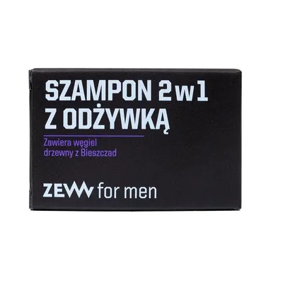 Zdjęcie produktu dla Zew For Men Szampon 2w1 z odżywką z węglem drzewnym z Bieszczad, 85ml