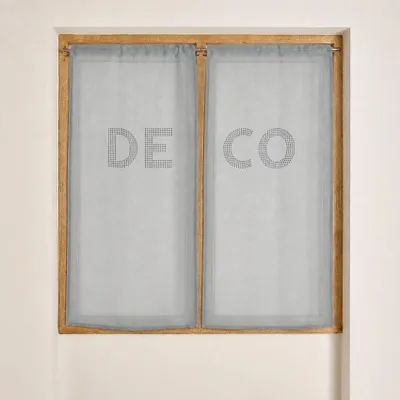 Produktbild von Ein Paar Vorhänge mit Strasssteinen „DECO“