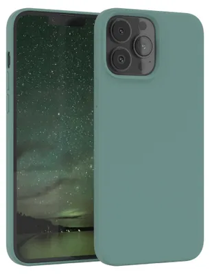 Produktbild von EAZY CASE Silikonhülle für Apple iPhone 13 Pro Max Silikon Backcover Schutz in Grün